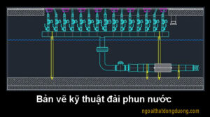 Bản vẽ kỹ thuật thi công đài phun nước